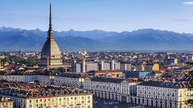 Iconic Picture of Turin city